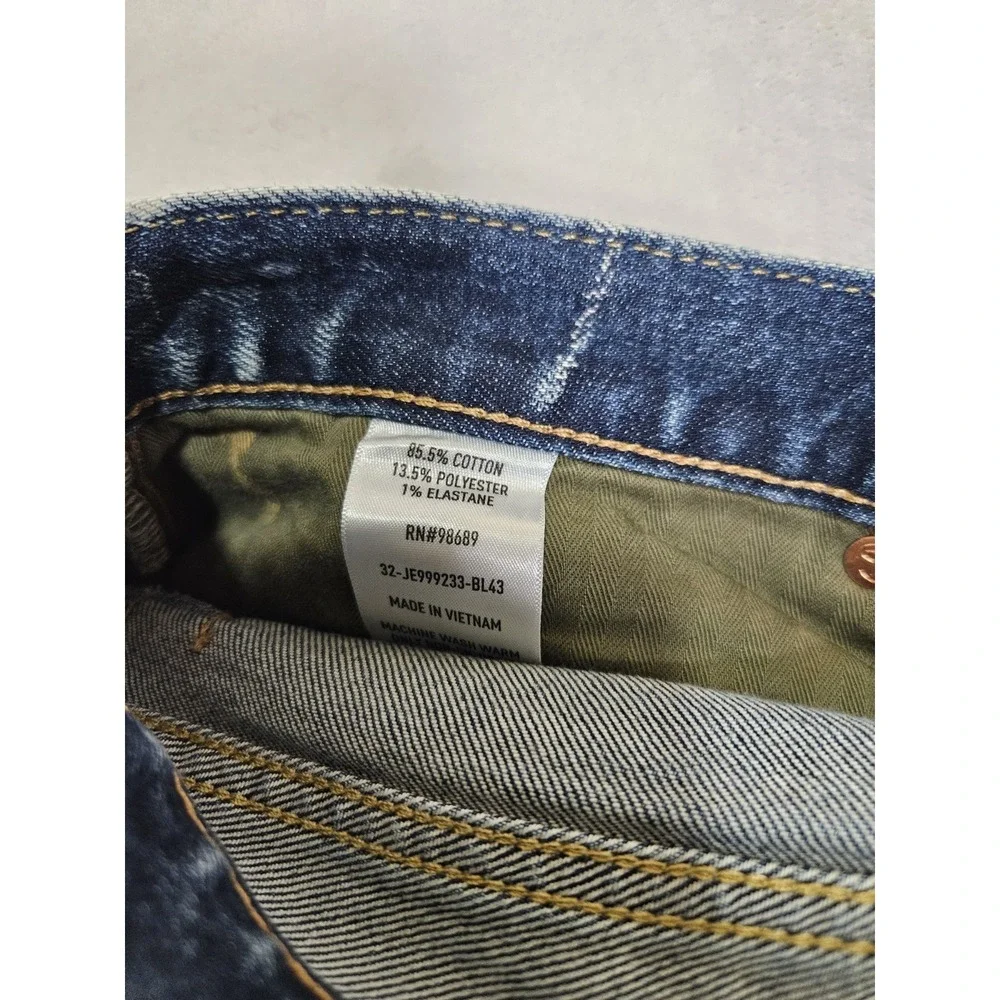 Todd Snyder Denim Blue Jeans Stretch 5-Pocket Straight Fit Men Size 32x31 - Picture 7 of 11